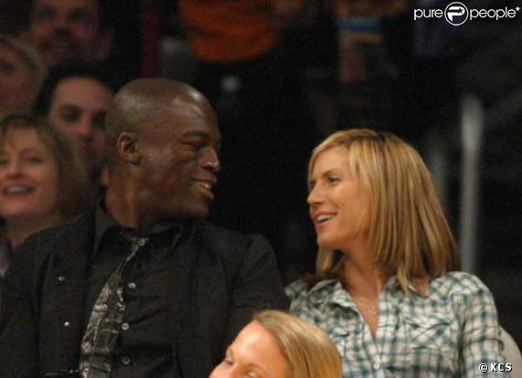 vendredi : Heidi Klum et son mari Seal au match Lakers /Pacers 