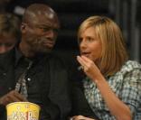 Vendredi : Heidi Klum et son mari Seal au match des Lakers/Pacers 