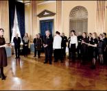 Mary de Danemark reçoit les différentes associations auxquelles elle contribue au palais d'Amalienborg.