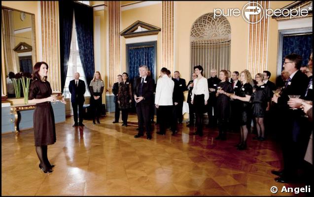 Mary de Danemark reçoit les différentes associations auxquelles elle contribue au palais d'Amalienborg.