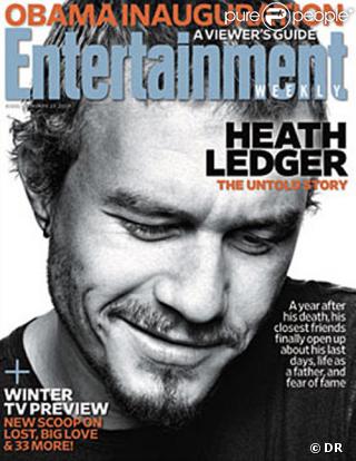 Heath Ledger en couverture d' Entertainment weekly . 