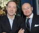 Nouvelle collection Aquatimer IWC présentée à Genève le 20 janvier 2009 : Kevin Spacey et Georges Kern, président d'IWC 