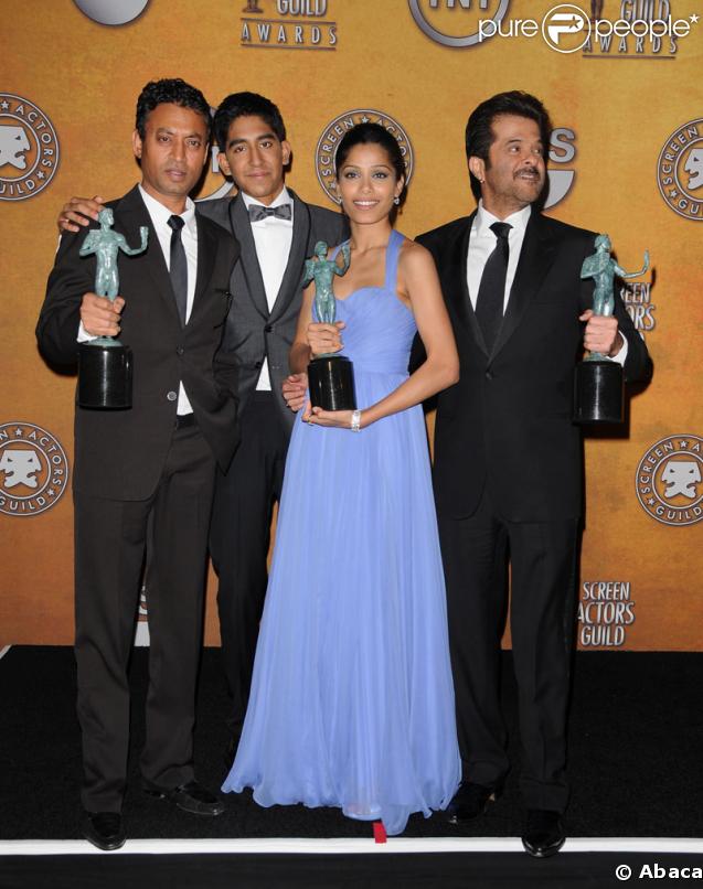 Irrfan Khan, Dev Patel, Freida Pinto, Anil Kapoor au 15ème SAG awards : meilleur casting pour 