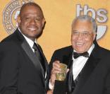 Forest Whitaker et James Earl Jones au 15ème SAG awards : James a reçu un award d'honneur 
