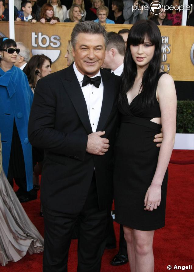 Alec Baldwin et sa fille Ireland aux Screen Actor Guild Awards 2009