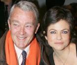 Charlotte Valandrey et son oncle Vincent Paris au défilé Rolland 