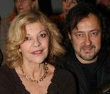 Nicoletta et son compagnon au défilé Stéphane Rolland du Palais de Tokyo 