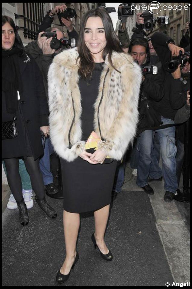 Elodie Bouchez au défilé Chanel. 27/01/09