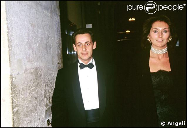 Nicolas Sarkozy et sa seconde épouse Cécilia Ciganer-Albeniz en septembre 1993. 