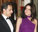 Nicolas Sarkozy et Carla Bruni le 10 mars 2008 