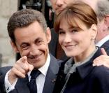 Nicolas Sarkozy et Carla Bruni en mars 2008 en Angleterre 