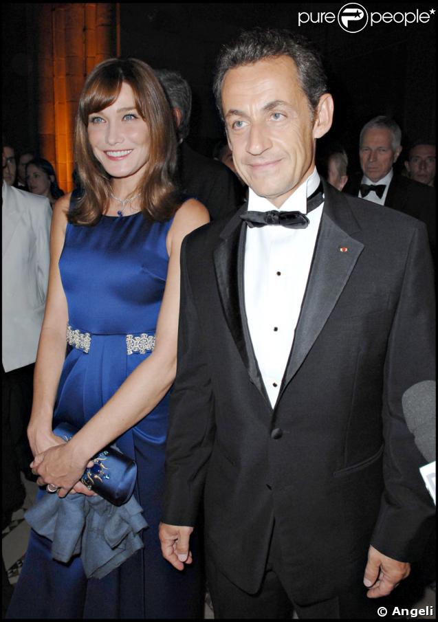 Nicolas Sarkozy et Carla Bruni en septembre 2008 à New York 