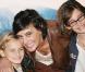 Inès de la Fressange avec Nine et Violette en novembre 2005, lors d'une projection privée d'Harry Potter