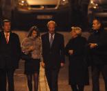 Patrick Balkany, la femme de Brice Hortefeux, Brice Hortefeux, et Isabelle Balkany à l\'anniversaire de Nicolas Sarkozy