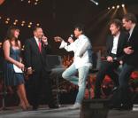 Laurent Voulzy et Alain Souchon, lors de la Fête de la Chanson 2008.<br />