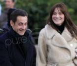 Nicolas Sarkozy et Carla Bruni leur première apparition publique,leur amour officialisé à Disneyland Paris le  Samedi 15 décembre 2007 