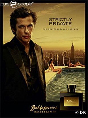 Werner Schreyer, à l'affiche du parfum Baldessarini "Strictly Private" en janvier 2009.