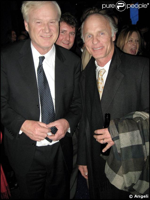Soirée organisée au Nouveau Musée de Washington par le Huffington Post le 20 janvier 2009, jour de l'investiture de Barack Obama : Chris Matthews et Ed Harris 