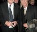 Soirée organisée au Nouveau Musée de Washington par le Huffington Post le 20 janvier 2009, jour de l'investiture de Barack Obama : Chris Matthews et Ed Harris 