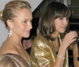 Soirée organisée au Nouveau Musée de Washington par le Huffington Post le 20 janvier 2009, jour de l'investiture de Barack Obama : Hayden Panettiere et Jessica Alba 