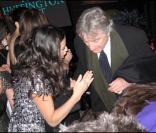 Soirée organisée au Nouveau Musée de Washington par le Huffington Post le 20 janvier 2009, jour de l'investiture de Barack Obama : Robert de Niro et Demi Moore essayent de s'entendre 