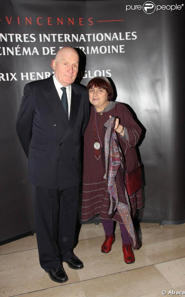 Michel Bouquet et Agnès Varda lors des 4e rencontres internationales du cinéma de patrimoine de Vincennes 2008 