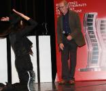 Maïwenn Le Besco et Ken Loach lors des 4es rencontres internationales du cinéma de patrimoine à Vincennes en 2008