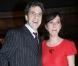 Shirley et Dino : rayures pour lui, top rouge pour elle. On applaudit ! 02/02/09