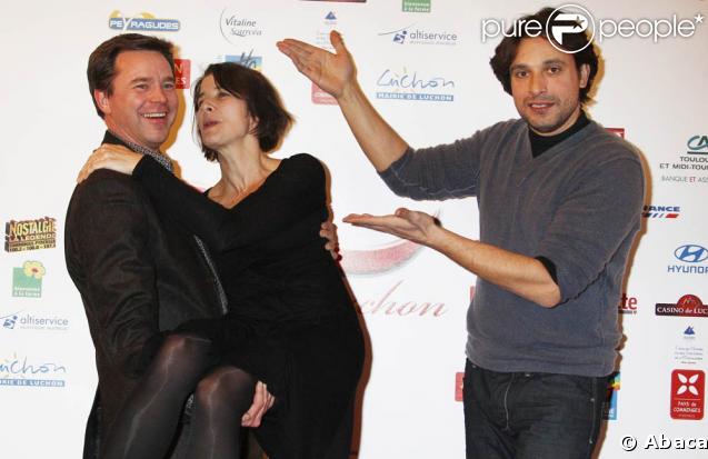 Bruno Salomone, Isabelle Gélinas et Guillaume Tonquedec au Festival de Luchon. 04/02/09