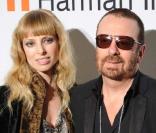 Dave Stewart et sa femme Anouska Fisz le 7 février 2009, à la soirée organisée par Clive Davis, en amont des Grammy Awards.