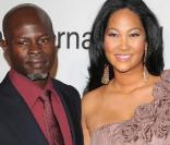 Djimon Hounsou et Kimora Lee Simmons le 7 février 2009, à la soirée organisée par Clive Davis, en amont des Grammy Awards.