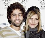 Adrian Grenier et le mannequin May Andersen lors de la Fashion Week au Danemark, à Copenhague