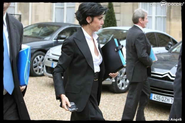 Rachida Dati lors du conseil des ministres du 12/02/2009