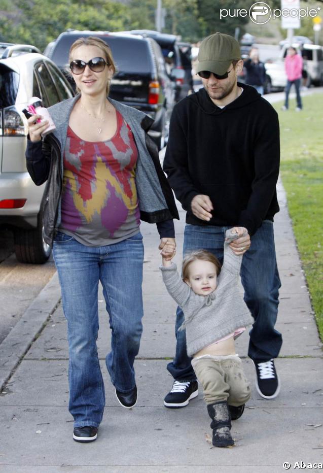 Tobey Maguire, sa femme Jennifer Meyer et leur fille Ruby