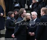 Enterrement de Claude Roland le frère de Thierry Roland