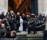 Enterrement de Claude Roland le frère de Thierry Roland