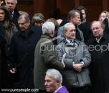 Jean Tiberi à l'enterrement de Claude Roland.