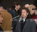 Stéphane Ben à l'enterrement de Claude Roland.