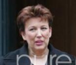 Roselyne Bachelot et David Martinon à l'enterrement de Claude Roland.