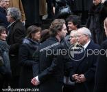 David Martinon et Thierry Roland à l'enterrement de Claude Roland.
