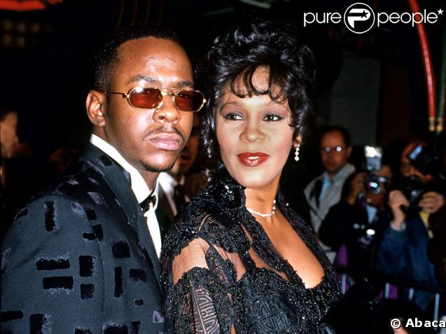 Whitney Houston et son mari Bobby Brown 