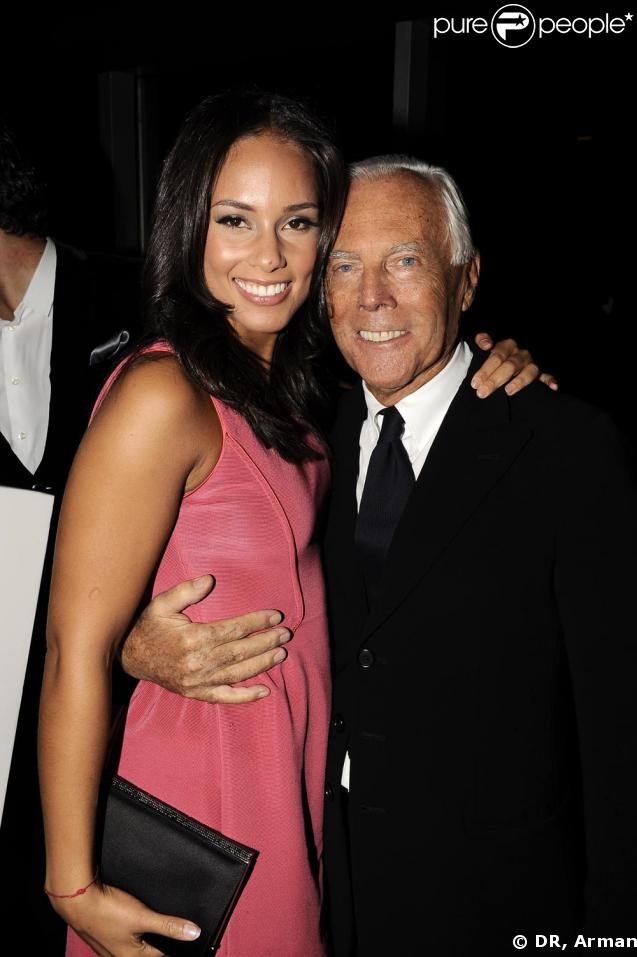 Giorgio Armani et Alicia Keys 