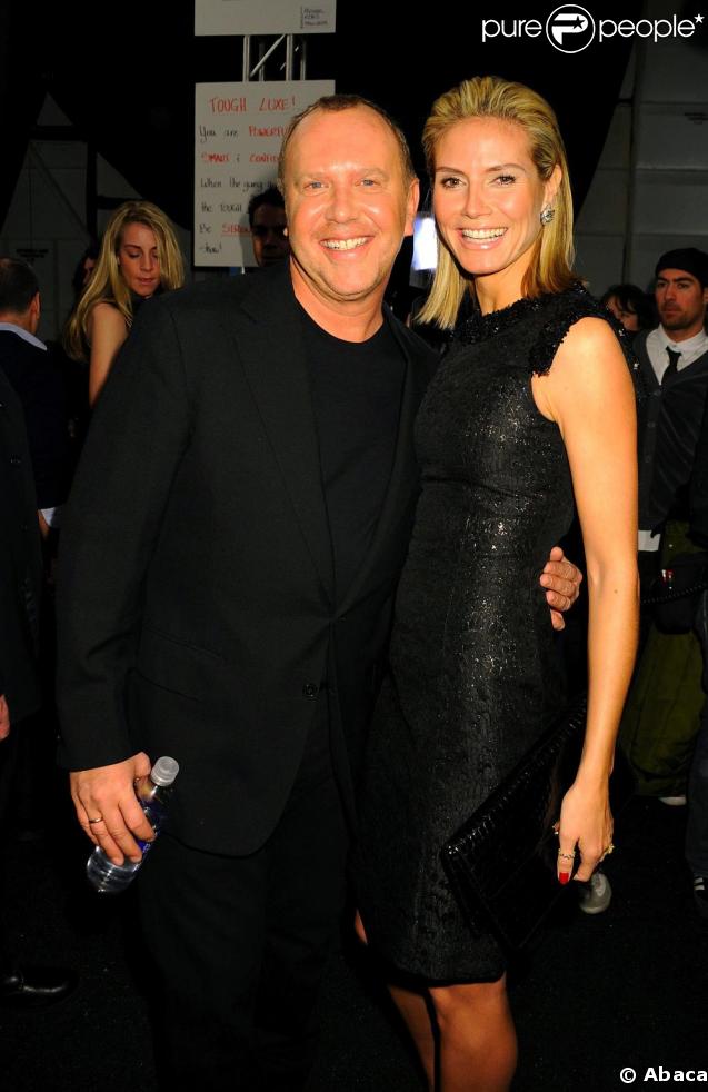 Heidi Klum au côté de Michael Kors