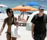 David Caruso en vacances à Miami avec sa nouvelle compagne en juin 2008 