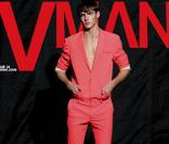 La couverture de V-man Magazine, dans lequel on peut trouver les photos de Doutzen Kroes