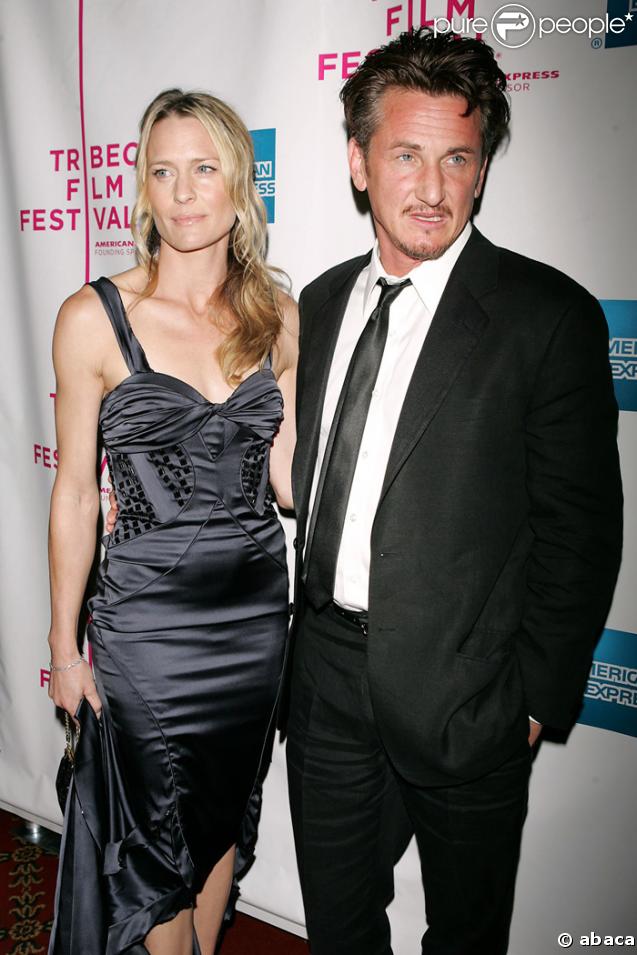 Sean Penn et son ex-femme Robin Wright