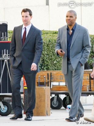 Eriq La Salle et Noah Wyle se retrouvent sur le tournage des dernières scènes d'Urgences...
