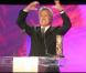 Dustin Hoffman pendant son discours de remerciement, suite à la remise de son César d'honneur