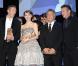 Dustin Hoffman aux côtés de Deborah François, Vincent Cassel et Sean Penn à la fin de la cérémonie des Césars 