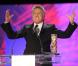 Dustin Hoffman pendant son discours de remerciement, suite à la remise de son César d'honneur